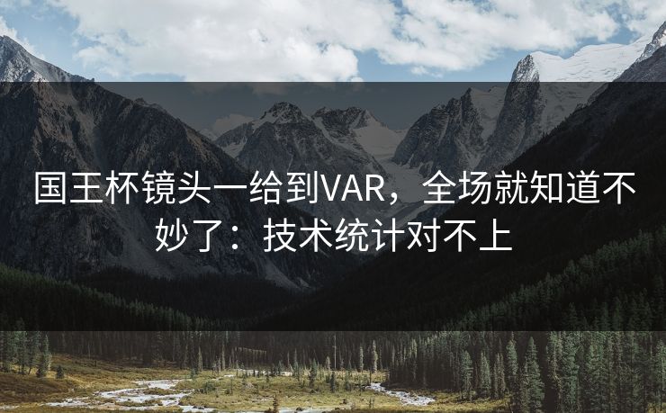 国王杯镜头一给到VAR，全场就知道不妙了：技术统计对不上